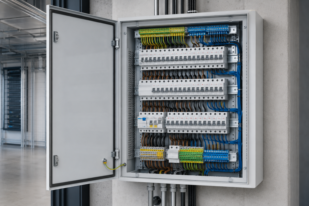 Elektros instaliacijos montavimas ir elektros paskirstymo skydas